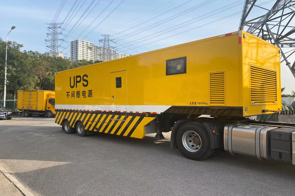 港北发电机租赁施工现场